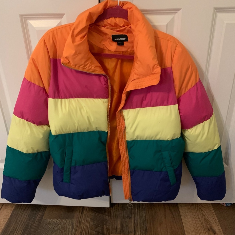 Rainbow Bomber Jacket, Joe Boxer, Size (L)